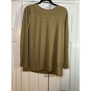 Yelete Women's Long Sleeve Cut Out Open Back‎ Top Size Small NWT